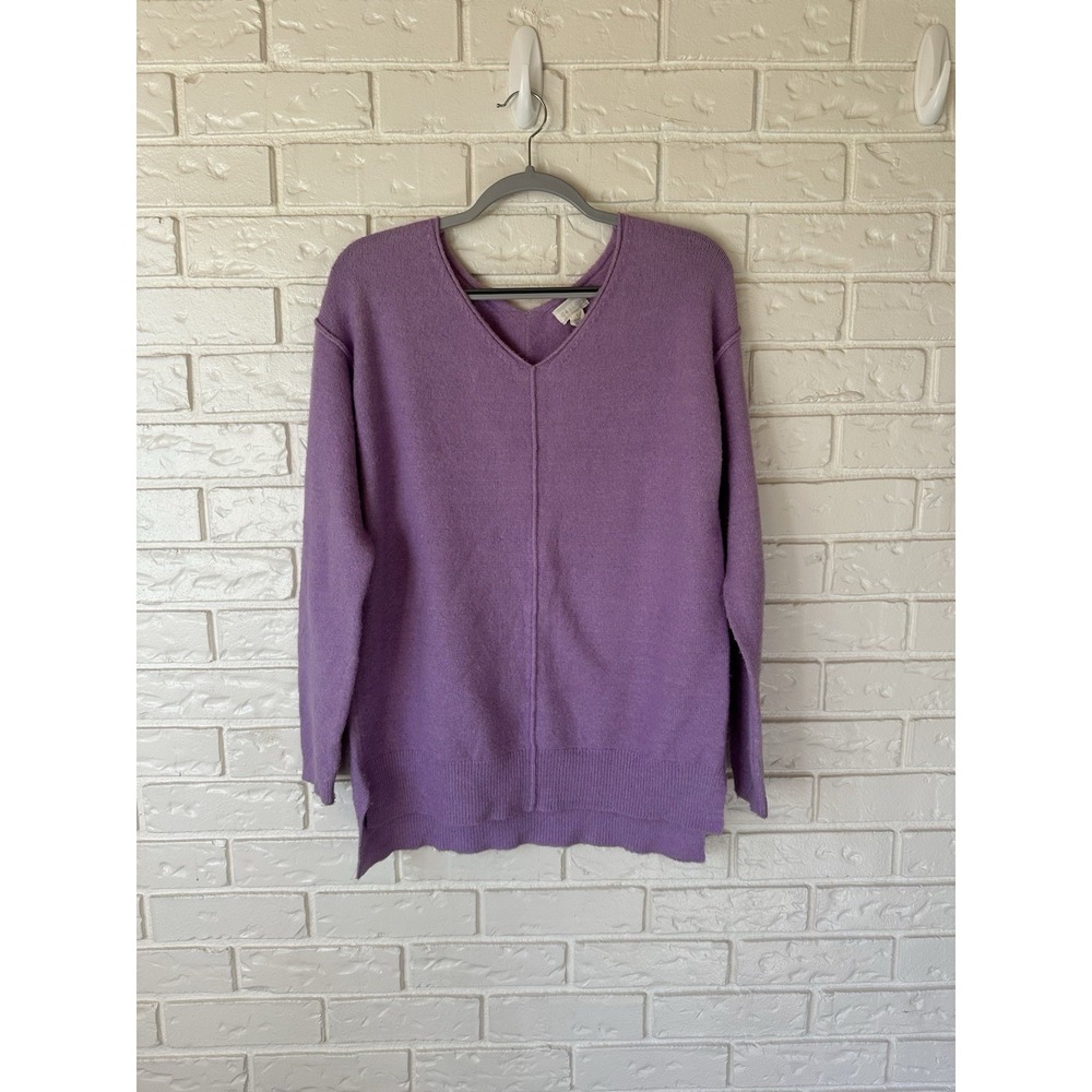 CASLON Women's Oversized Cozy‎ V-Neck Sweater Size S